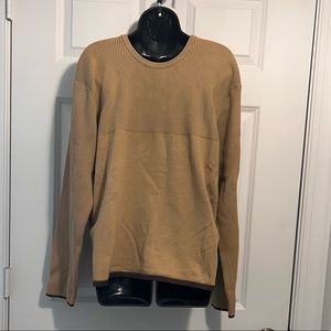 VINTAGE KENNETH COLE TAN/ BROWN SWEATER- 
SIZE XL